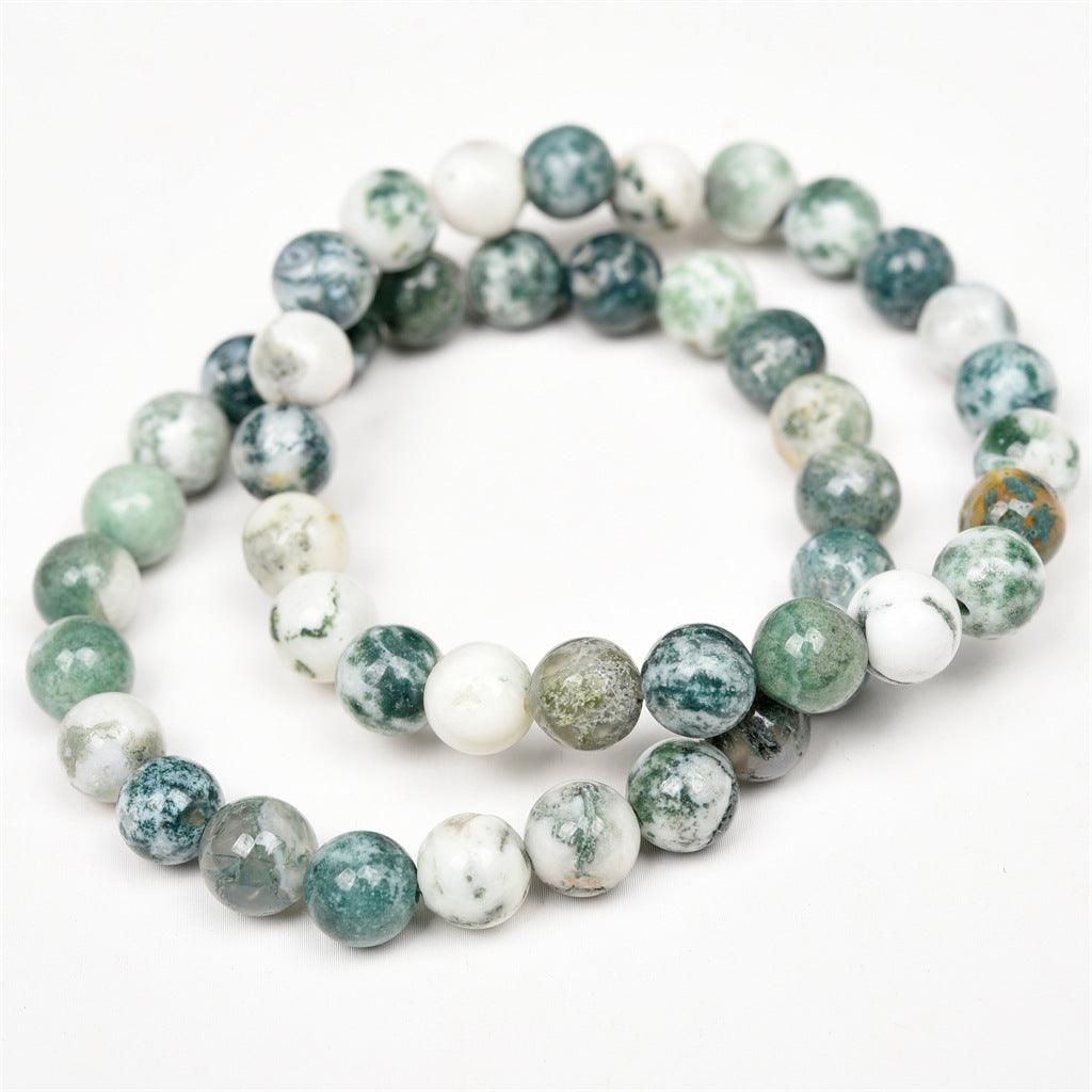 8mm green moss agate bracelets Wholesale - Free Shipping Over 300USD - Price at $ 2.00 /pc
