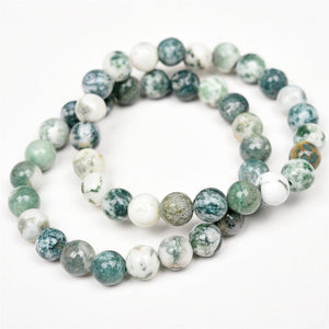8mm green moss agate bracelets Wholesale - Free Shipping Over 300USD - Price at $ 2.00 /pc