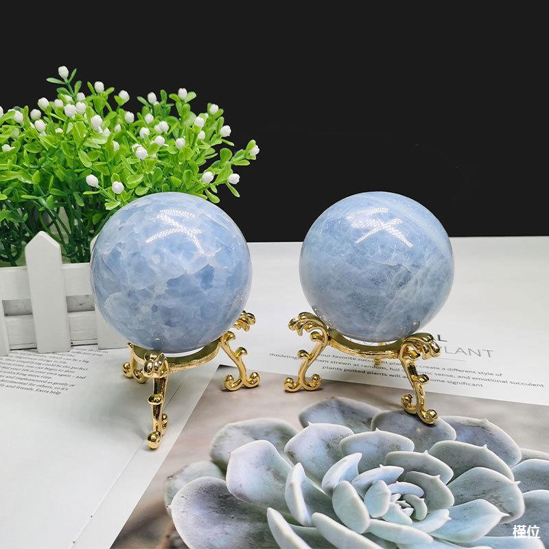 5-7cm blue calcite sphere Wholesale - Free Shipping Over 300USD - Price at $ 33.00 /pc