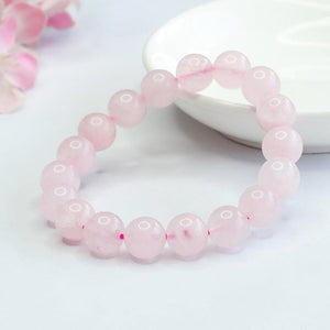 6/8/10/12MM Rose Quartz Bracelet Wholesale - Free Shipping Over 300USD - Price at $ 2.00 /pc