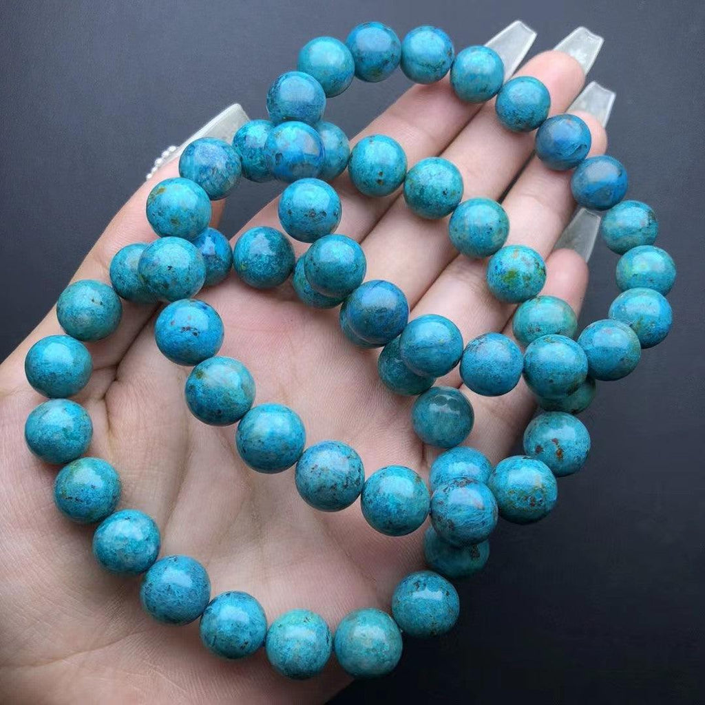 8/10mm Chrysocolla Bracelet Wholesale - Free Shipping Over 300USD - Price at $ 35.00 /pc