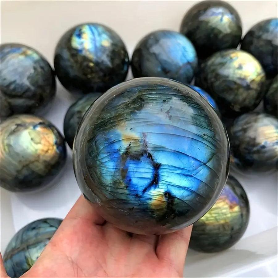 5-8cm Labradorite sphere Wholesale - Free Shipping Over 300USD - Price at $ 39.60 /pc