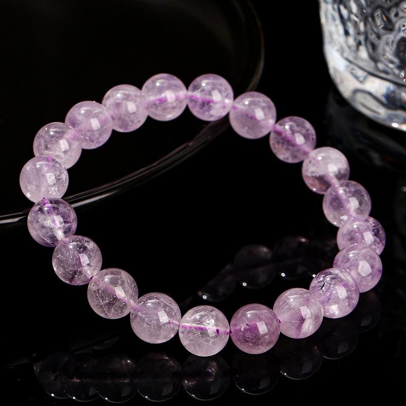 6/8/10MM Purple Jade Amethyst bracelet Wholesale - Free Shipping Over 300USD - Price at $ 3.20 /pc