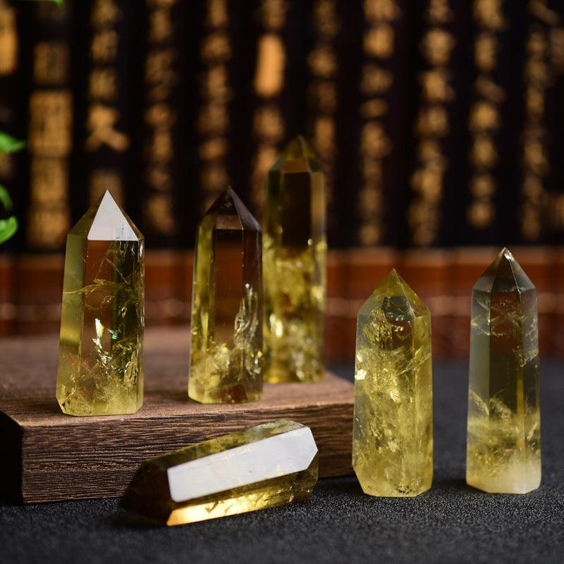 7-9CM Citrine tower point Wholesale - Free Shipping Over 300USD - Price at $ 65.00 /pc