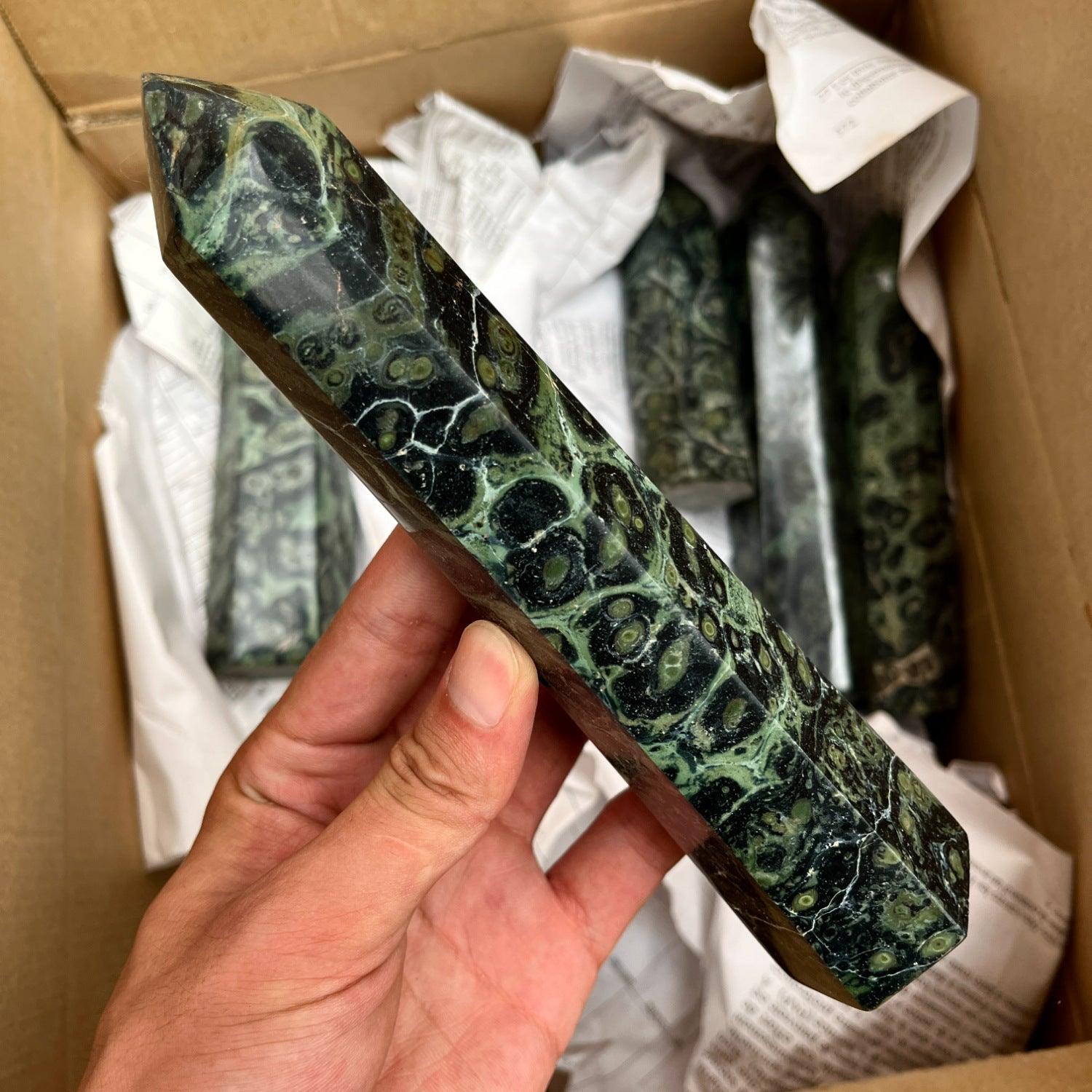 13-18cm Kambaba jasper tower point Wholesale - Free Shipping Over 300USD - Price at $ 25.00 /pc