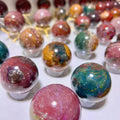 5-7cm Ocean Jasper sphere Wholesale - Free Shipping Over 300USD - Price at $ 62.00 /pc