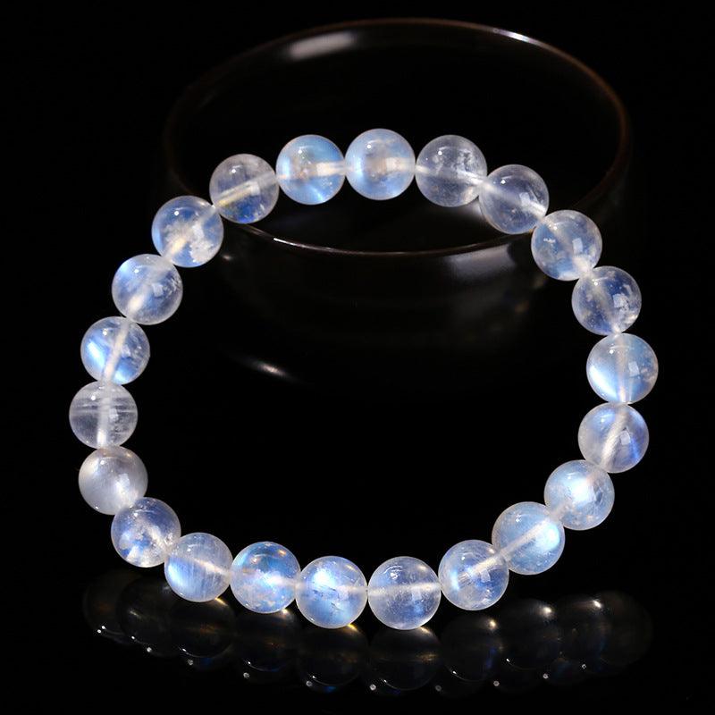 6/8/10MM Peristerite Blue Moonstone Bracelet Wholesale - Free Shipping Over 300USD - Price at $ 3.50 /pc