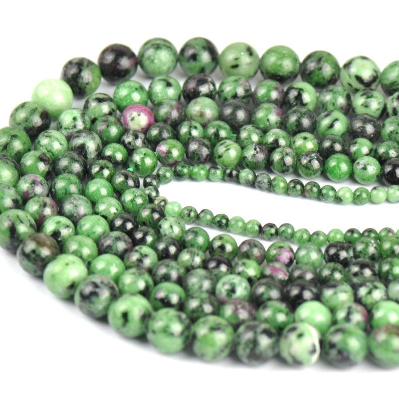 8/10/12mm Ruby zoisite beads Wholesale - Free Shipping Over 300USD - Price at $ 8.00 /pc