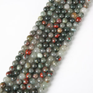 8/10mm african bloodstone beads Wholesale - Free Shipping Over 300USD - Price at $ 2.00 /pc