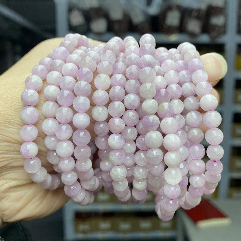 6/8/10/12mm Kunzite Bracelet Wholesale - Free Shipping Over 300USD - Price at $ 8.00 /pc