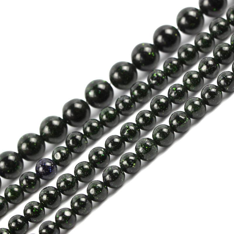 8/10/12mm Blue Gold sandstone Wholesale - Free Shipping Over 300USD - Price at $ 7.50 /pc