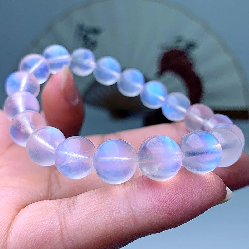 6/8/10MM Moonstone Bracelet Wholesale - Free Shipping Over 300USD - Price at $ 6.00 /pc