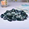 2-3CM moss agate tumbled stone Wholesale - Free Shipping Over 300USD - Price at $ 6.60 /pc