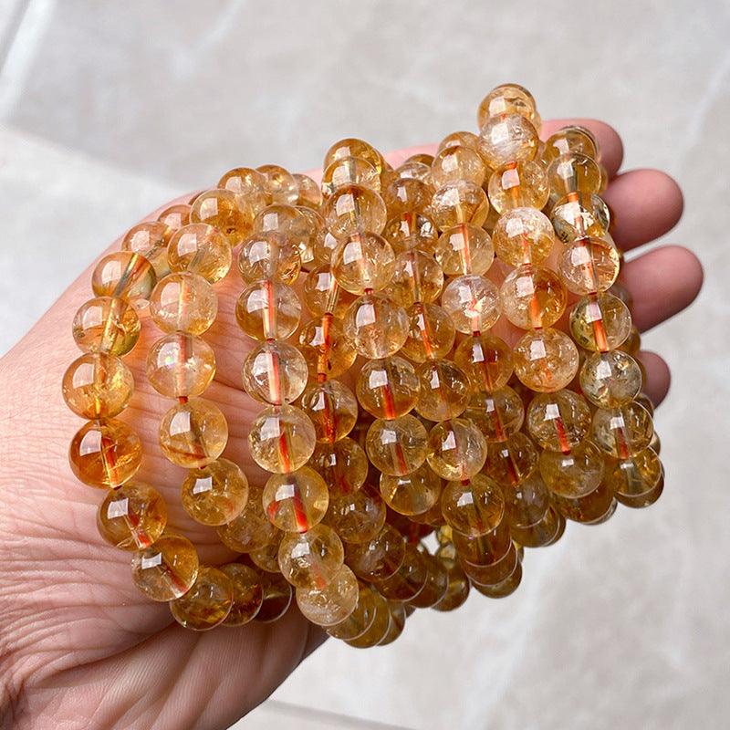 6/8/10MM Dark Citrine Bracelet Wholesale - Free Shipping Over 300USD - Price at $ 2.50 /pc