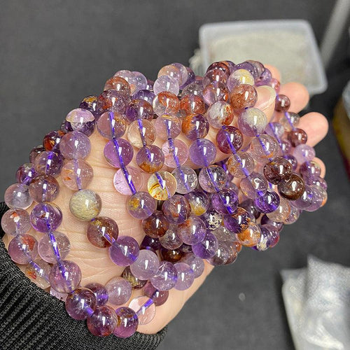 10/12/14MM Purple Garden Quartz bracelet Wholesale - Free Shipping Over 300USD - Price at $ 6.00 /pc