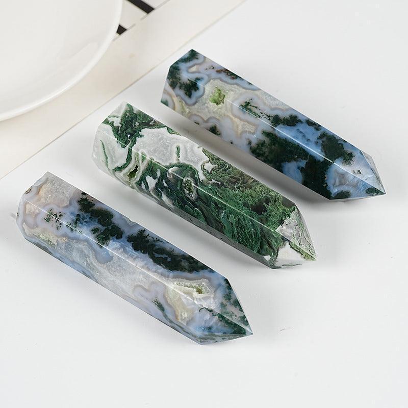7-9CM druzy moss agate tower Wholesale - Free Shipping Over 300USD - Price at $ 31.00 /pc