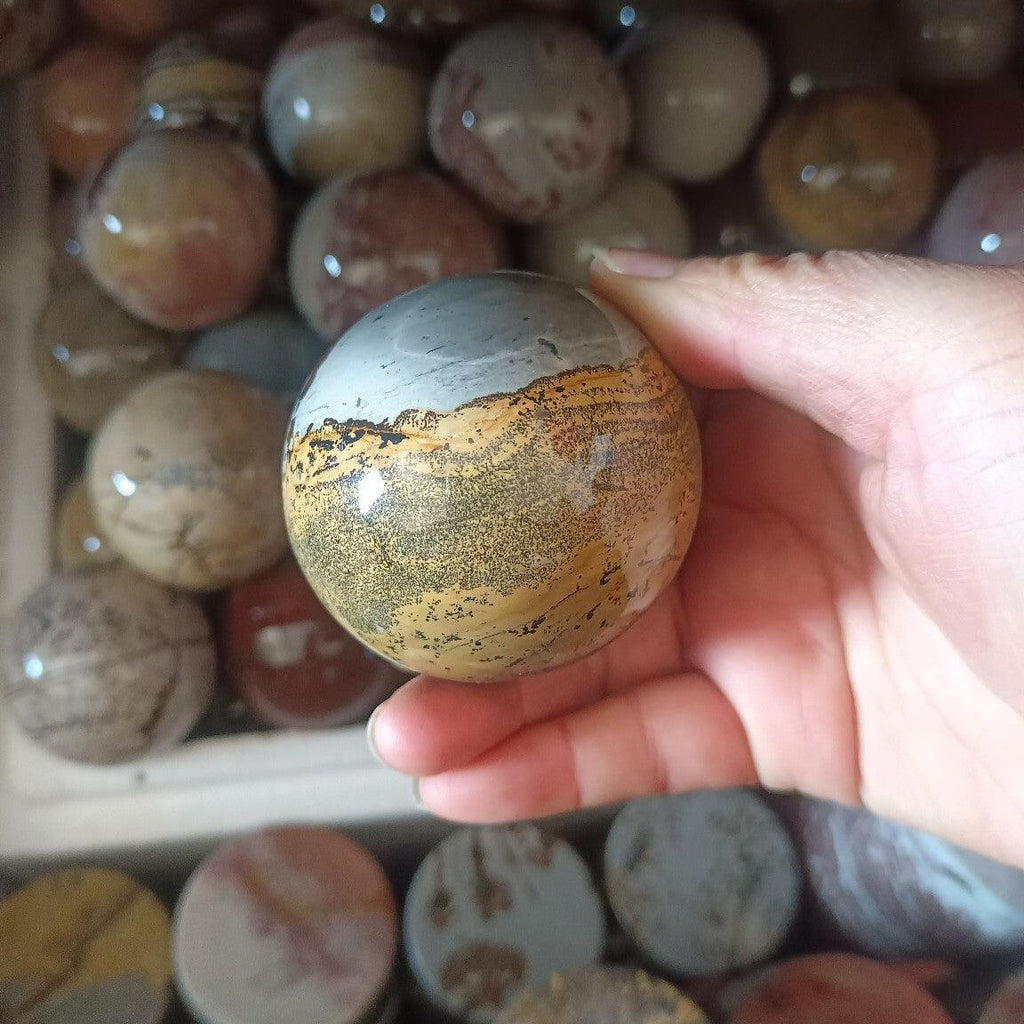 4-7cm Picture Jasper spheres 1kg