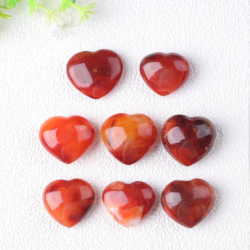 MLD carnelian heart 4-5CM 1piece Wholesale - Free Shipping Over 300USD - Price at $ 3.50 /pc