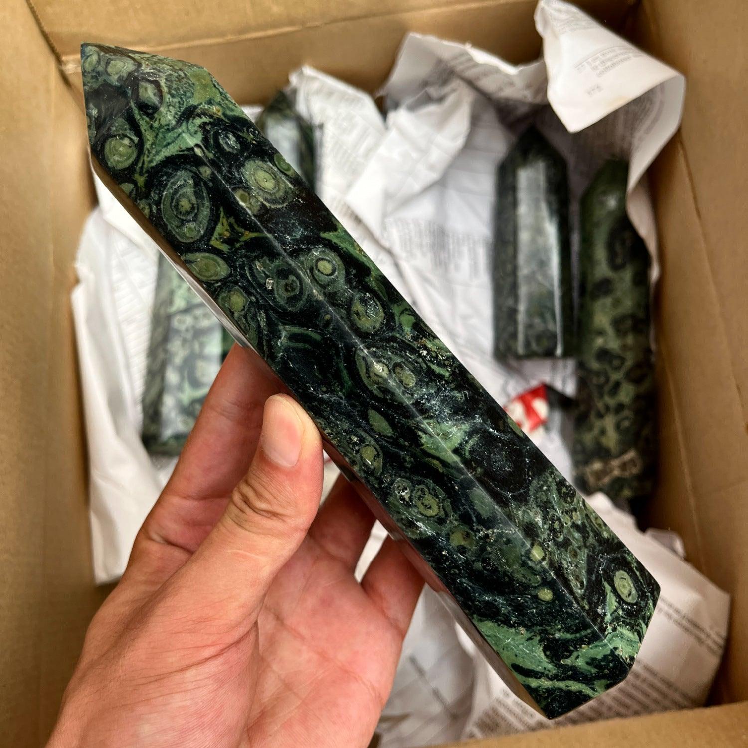 13-18cm Kambaba jasper tower point Wholesale - Free Shipping Over 300USD - Price at $ 25.00 /pc