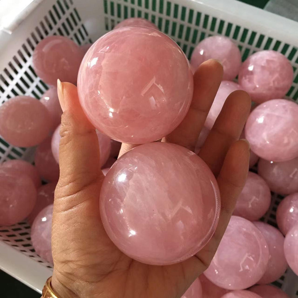 5-9cm rose quartz spheres Wholesale - Free Shipping Over 300USD - Price at $ 39.00 /pc