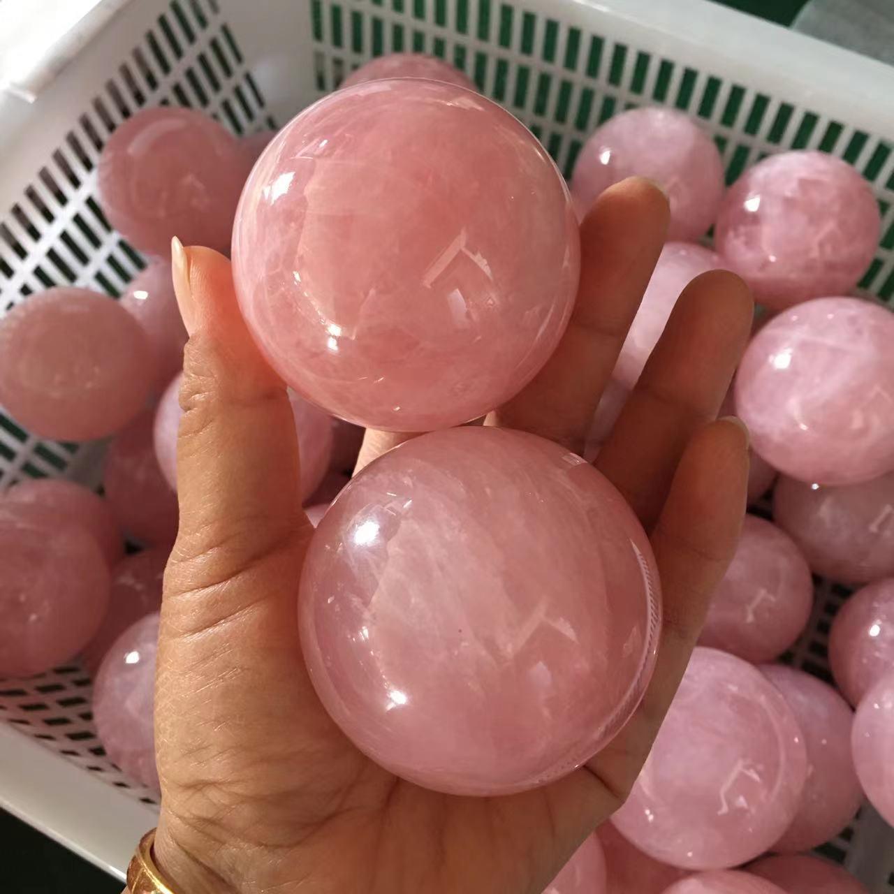 5-9cm rose quartz spheres Wholesale - Free Shipping Over 300USD - Price at $ 39.00 /pc
