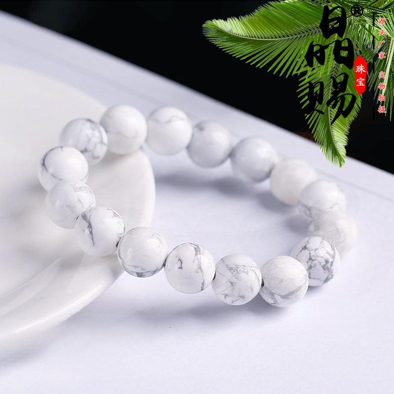 8/10mm Howlite bracelet Wholesale - Free Shipping Over 300USD - Price at $ 2.00 /pc