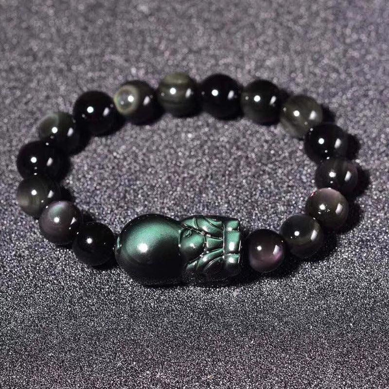 10/12mm Rainbow Obsidian Pixiu bracelet