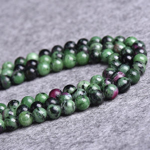 8/10/12mm Ruby zoisite beads Wholesale - Free Shipping Over 300USD - Price at $ 8.00 /pc