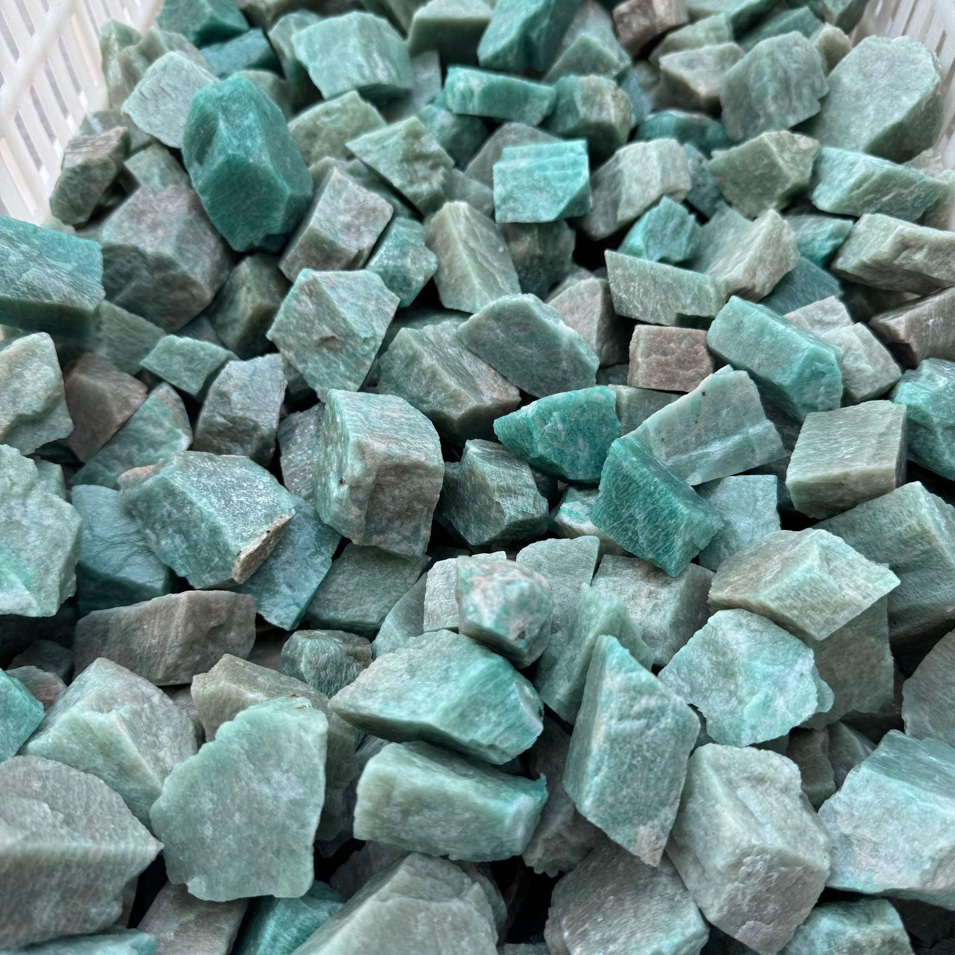 3-5cm amazonite raw stone Wholesale - Free Shipping Over 300USD - Price at $ 8.50 /pc