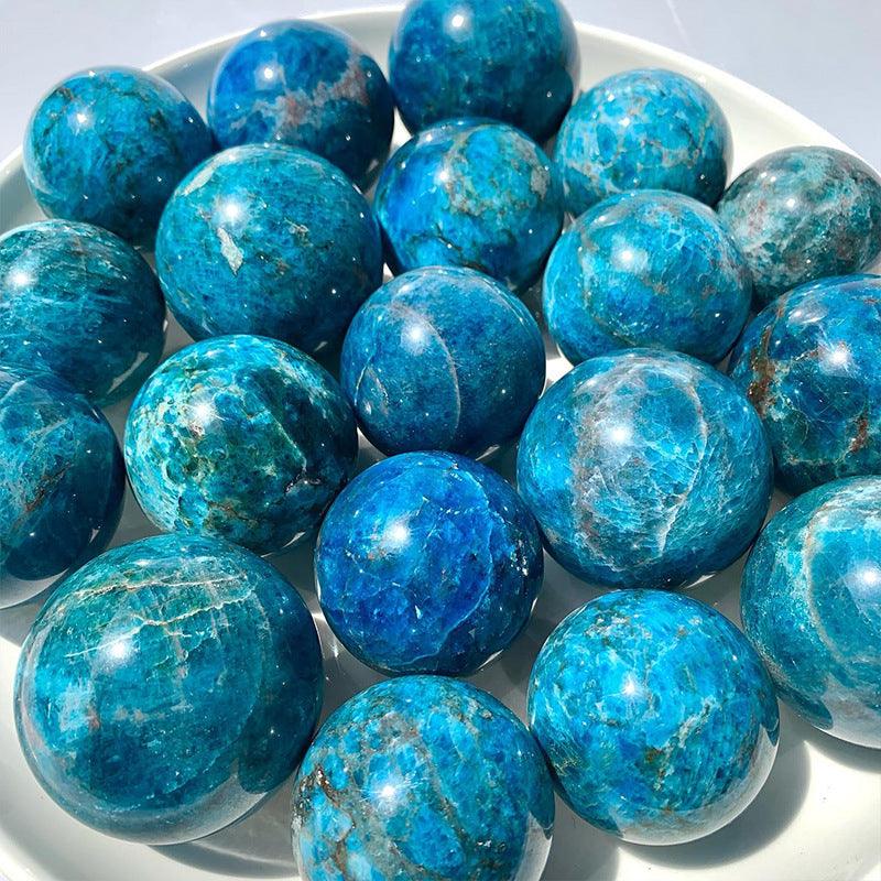 5-7cm blue apatite sphere Wholesale - Free Shipping Over 300USD - Price at $ 66.00 /pc