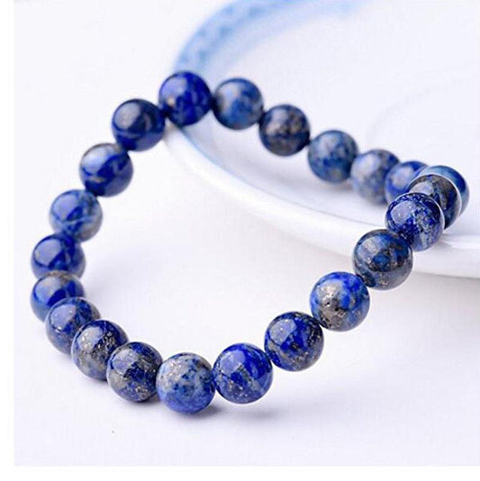 8mm Lapis lazuli Lazurite bracelet Wholesale - Free Shipping Over 300USD - Price at $ 3.90 /pc