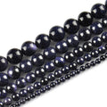 8/10/12mm Blue Gold sandstone Wholesale - Free Shipping Over 300USD - Price at $ 7.50 /pc