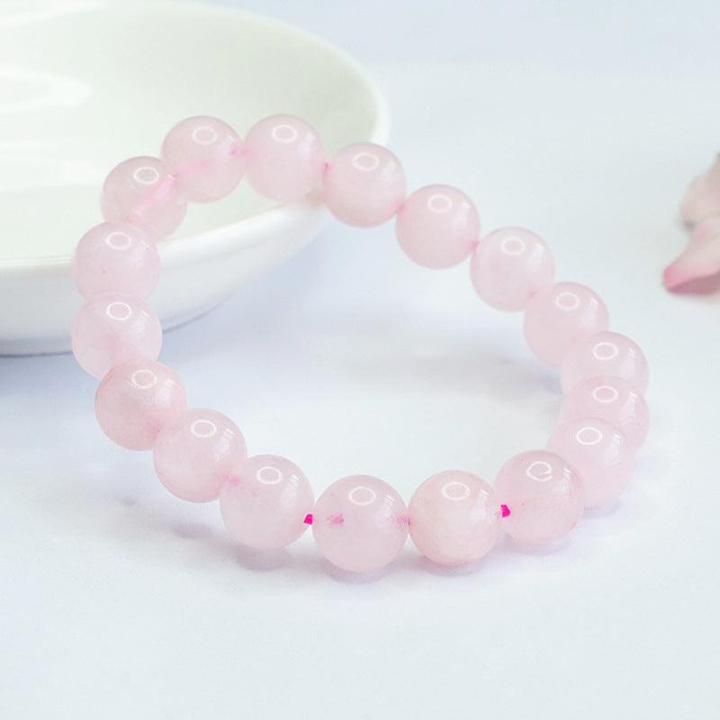 6/8/10/12MM Rose Quartz Bracelet Wholesale - Free Shipping Over 300USD - Price at $ 2.00 /pc