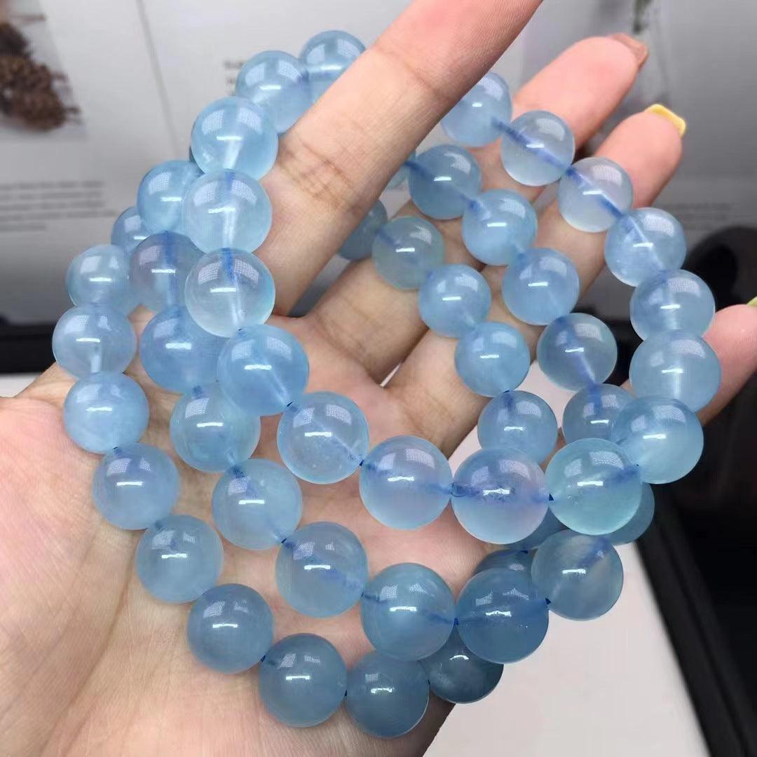10mm aquamarine bracelet Wholesale - Free Shipping Over 300USD - Price at $ 22.00 /pc