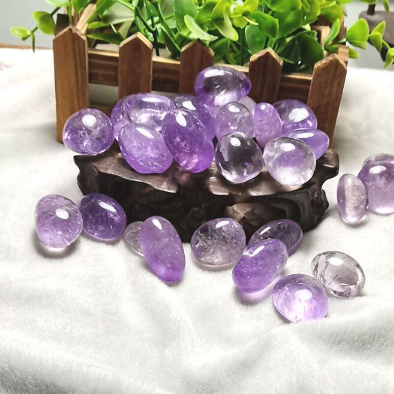 2-3CM amethyst tumbled stone Wholesale - Free Shipping Over 300USD - Price at $ 66.00 /pc