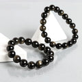 8/10/12MM Golden Obsidian Bracelet Wholesale - Free Shipping Over 300USD - Price at $ 2.50 /pc