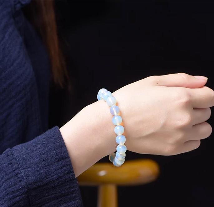 8/10/12MM Opal Bracelet Wholesale - Free Shipping Over 300USD - Price at $ 2.00 /pc
