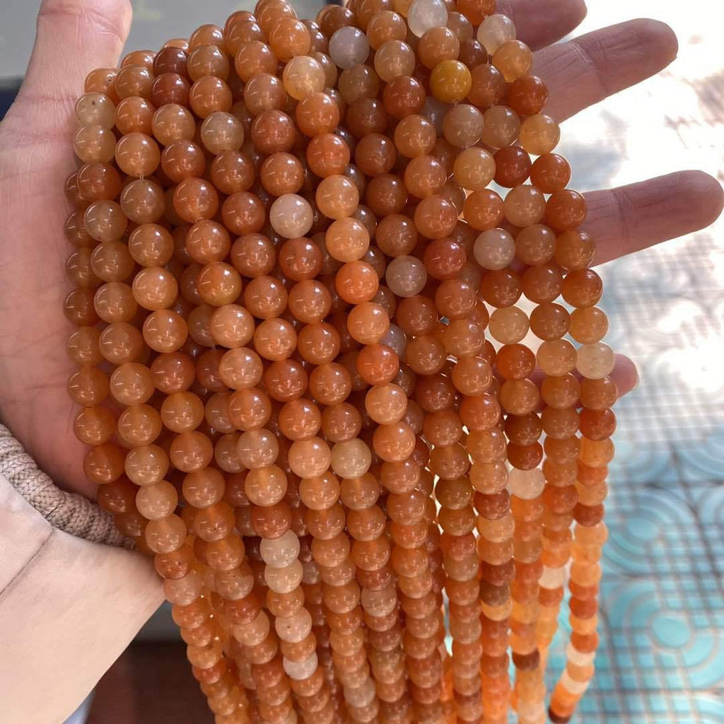 MLD red aventurine beads Wholesale - Free Shipping Over 300USD - Price at $ 2.00 /pc