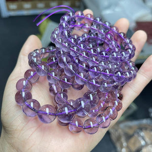 6/8/10/12mm Amethyst bracelet Wholesale - Free Shipping Over 300USD - Price at $ 6.50 /pc