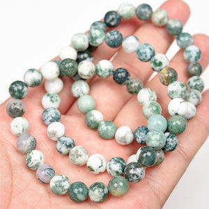 8mm green moss agate bracelets Wholesale - Free Shipping Over 300USD - Price at $ 2.00 /pc