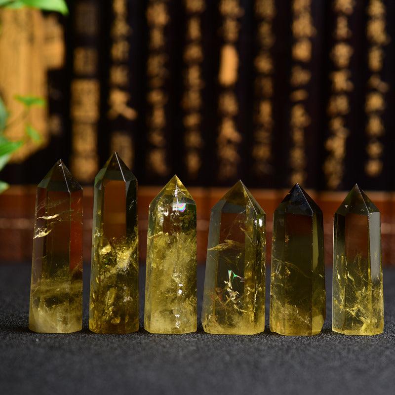 7-9CM Citrine tower point Wholesale - Free Shipping Over 300USD - Price at $ 65.00 /pc