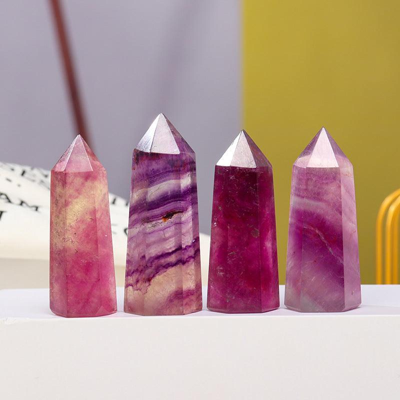 5-7cm Purple Fluorite tower 1kg