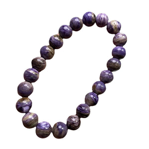8mm Charoite Bracelet Wholesale - Free Shipping Over 300USD - Price at $ 12.00 /pc