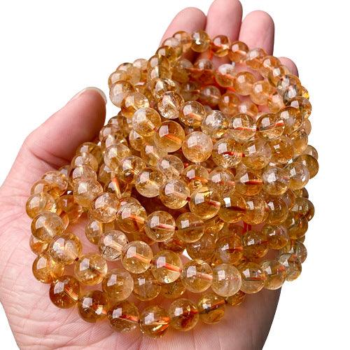 6/8/10MM Dark Citrine Bracelet Wholesale - Free Shipping Over 300USD - Price at $ 2.50 /pc