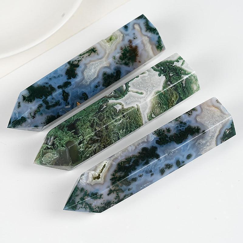 7-9CM druzy moss agate tower Wholesale - Free Shipping Over 300USD - Price at $ 31.00 /pc