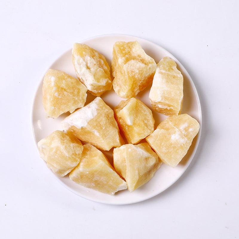 3-5cm yellow calcite raw stone Wholesale - Free Shipping Over 300USD - Price at $ 4.50 /pc