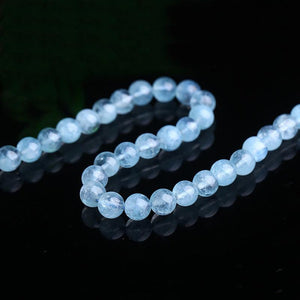 6/8mm Aquamarine beads Wholesale - Free Shipping Over 300USD - Price at $ 56.00 /pc