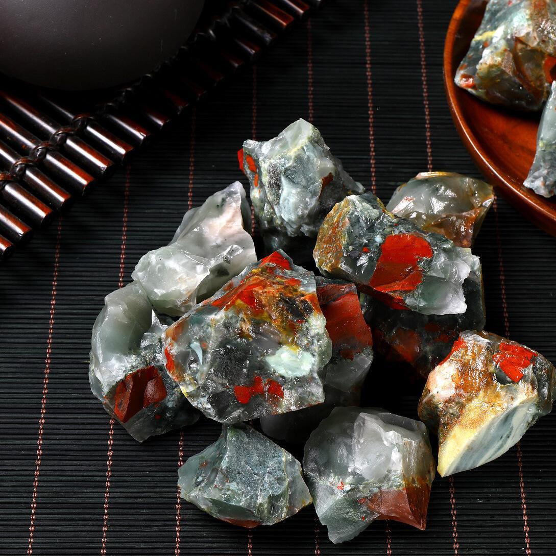 3-5cm african bloodstone raw stone Wholesale - Free Shipping Over 300USD - Price at $ 4.80 /pc