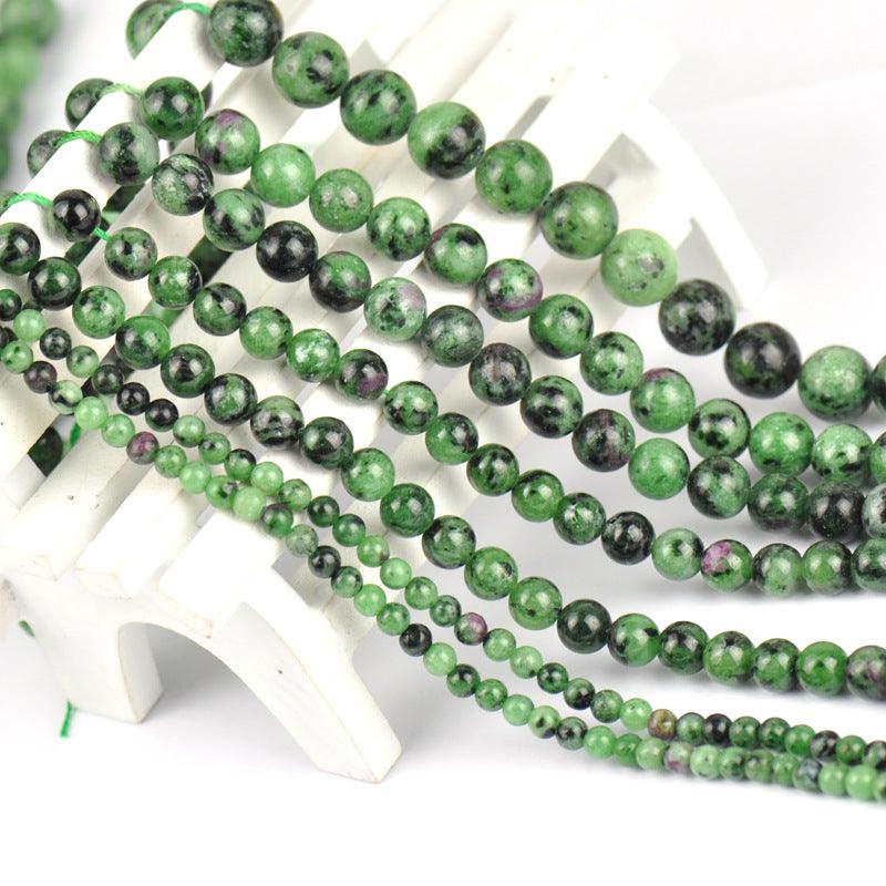8/10/12mm Ruby zoisite beads Wholesale - Free Shipping Over 300USD - Price at $ 8.00 /pc