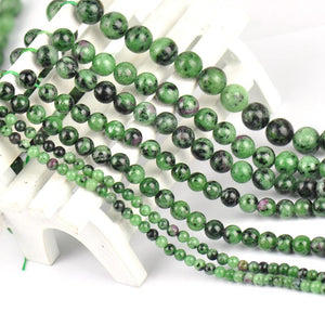 8/10/12mm Ruby zoisite beads Wholesale - Free Shipping Over 300USD - Price at $ 8.00 /pc